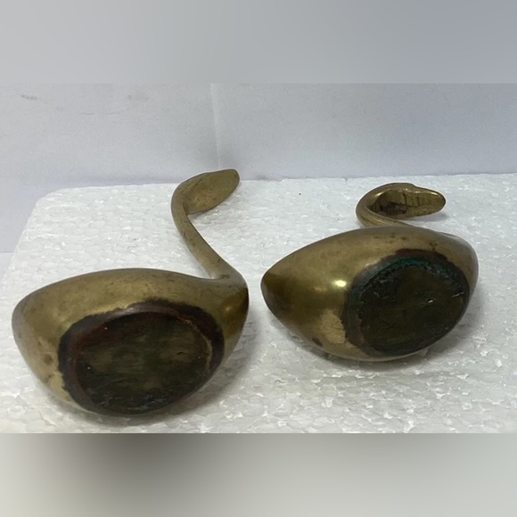 Brass Set of Swans - Picture 2 of 4